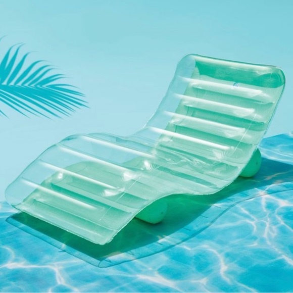 Chaise Pool Float Lounge Green - Sun Squad - Picture 3 of 6